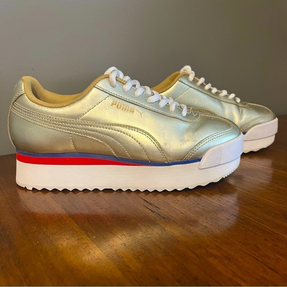 PUMA Women's Gold Platform Sneakers